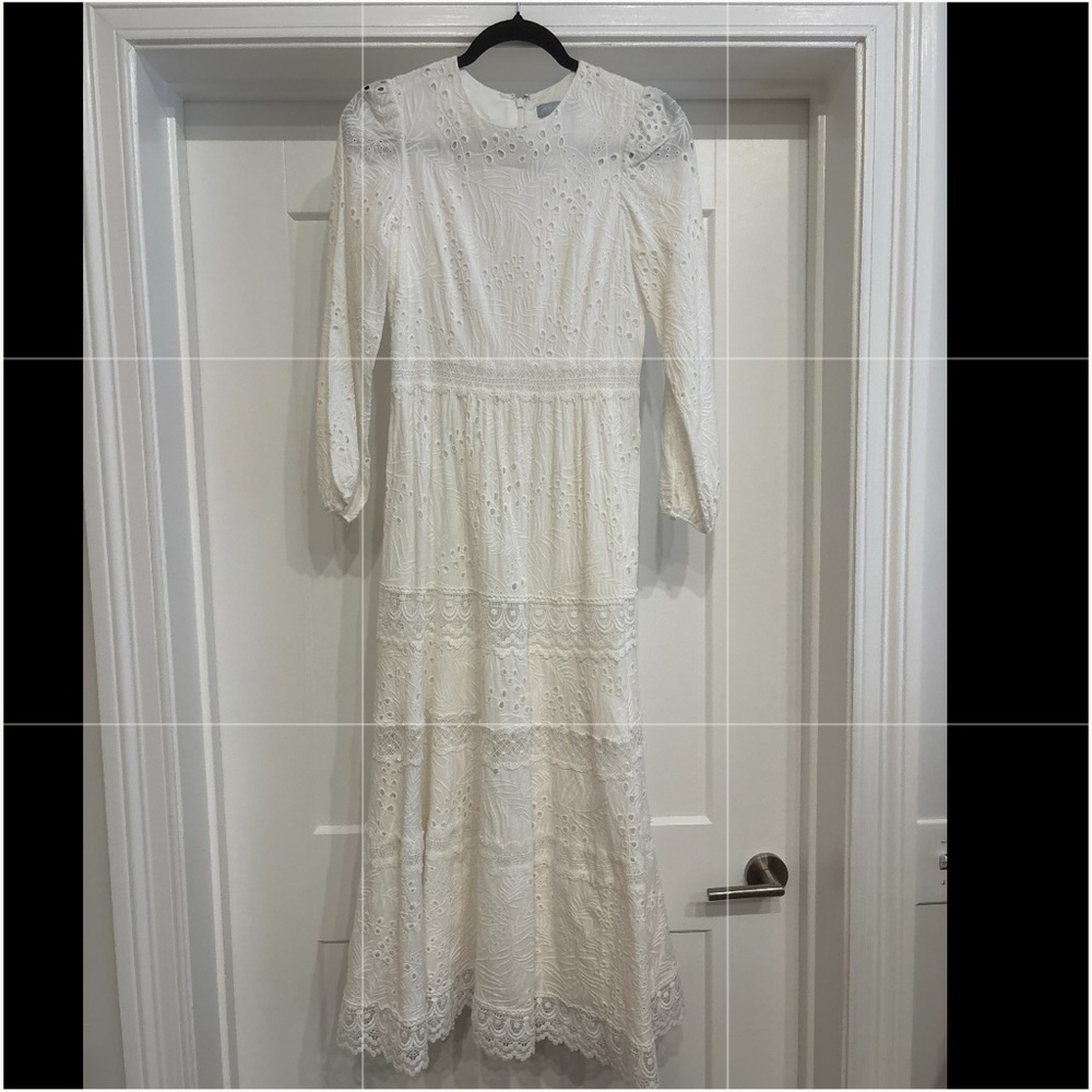 Antonio Melani x Born on Fifth White Maxi Dress Sz 2